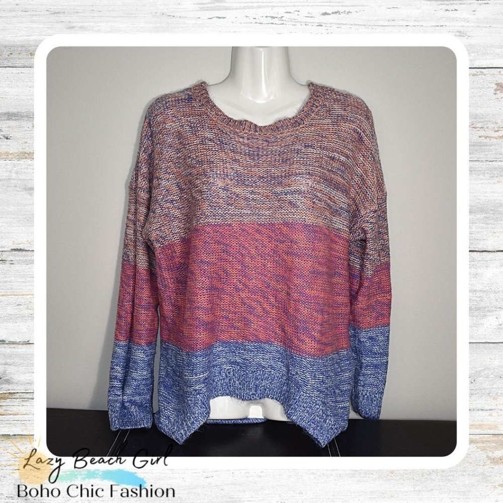 Rue 21 Striped High-Lo Sweater